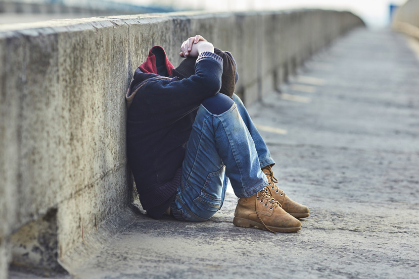 Image of foster care youth experiencing severe psychological distress.
